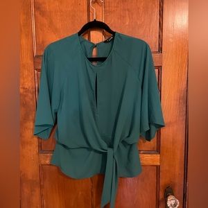 EXPRESS Emerald Tie Top